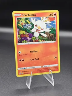 Pokemon TCG Scorbunny SWSH071 Black Star Promo Cosmos Holo NM/M - Image 1