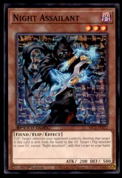 Yu Gi Oh! Night Assailant SBC2 ENE12 Speed Duel 1st Edition Regular - Image 1