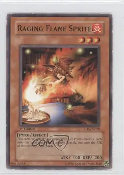 Raging Flame Sprite 1st Ed. YuGiOh Rise of Destiny #RDS-EN020 2004 READ - Image 1