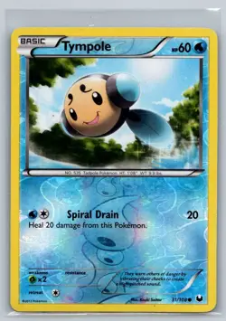 Pokemon 2012 Tympole Dark Explorers REVERSE 31/108 Card Light Play - Image 1