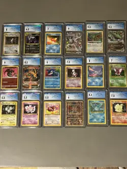 18 Cgc Graded Pokemon Card Slab Lot - Image 1