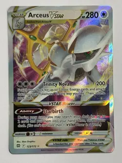 Arceus VSTAR 123/172 Swsh09: Brilliant Stars NM/M - Pokemon Card TCG - Image 1