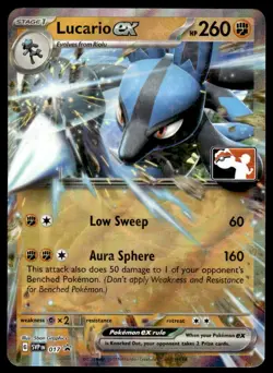 Pokemon TCG Prize Pack Series Cards #017 Lucario ex NM - Image 1