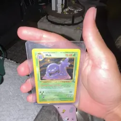 Pokemon TCG Muk 13/62 Fossil Unlimited Holo Rare English 1999 70HP Arita - Image 1