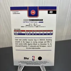 2025-26 Topps - Cade Cunningham #40 Gold /2025 - Image 2
