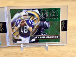 2 Peyton Manning 1/1 QB1 on the clock lot 2 one of one cards - Image 3