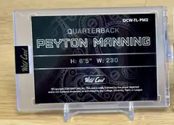 2 Peyton Manning 1/1 QB1 on the clock lot 2 one of one cards - Image 4