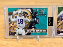 2 Peyton Manning 1/1 QB1 on the clock lot 2 one of one cards - Image 5