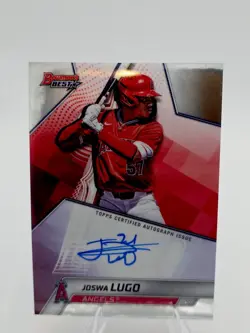 Topps 2025 Bowman's Best Best of 2025 Autographs Auto Joswa Lugo Angels #B25-JLU - Image 1