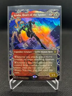 Arana, Heart of the Spider Borderless Foil Marvel's Spider-Man MTG Magic - Image 1