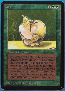 Lure Alpha HEAVILY PLD Green Uncommon MAGIC GATHERING CARD (ID# 498295) ABUGames - Image 1