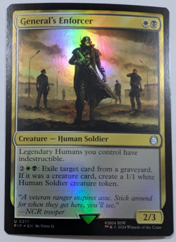 General's Enforcer FOIL MTG PIP Fallout - NM/MINT - 0217 - Image 1