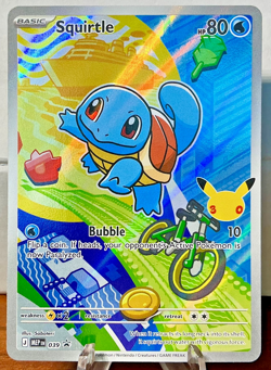 Pokemon Squirtle 039 MEP 30th Anniversary First Partner Illustration Rare Promo - Image 1