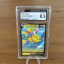 Pokemon TCG Flying Pikachu V 006/025 Celebrations Holo EN 2021 CGC 8.5 - Image 1