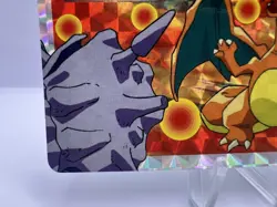 Pokemon Card Charizard Topsun VS Prism Holo No.006 VG+ Japanese - Image 3