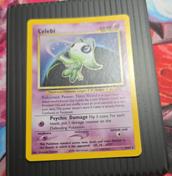 Pokemon TCG Celebi Holo Rare Neo Revelation 3/64 Eng 2000 50 HP - Image 1