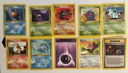 Pokemon Cards - 10 mixed cards from the Early Series as Pictured - Lot 3657 - Image 1