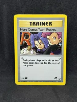 Pokemon TCG Here Comes Team Rocket! [1st Edition] - Team Rocket 15/82 Holo MP - Image 1