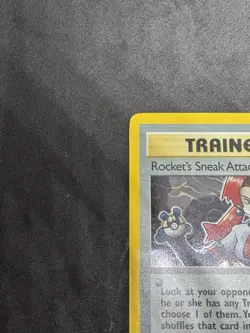1st Edition Rocket’s Sneak Attack 16/82 Holo Team Rocket Pokemon Card LP WOTC - Image 3