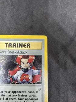 1st Edition Rocket’s Sneak Attack 16/82 Holo Team Rocket Pokemon Card LP WOTC - Image 4