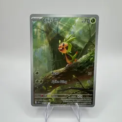 Chespin 87/86 - Full Art Holo - NM/M - Me04 Chaos Rising - Pokemon TCG - Image 1
