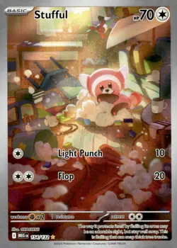 Pokemon TCG ME01: Mega Evolution #154/132 Stufful - Image 1