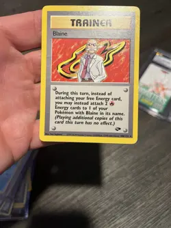 Pokemon TCG Trainer Lot (2) Blaine 100/132 Lt. Surge's Plan 107/132 - Image 3