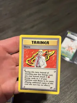 Pokemon TCG Trainer Lot (2) Blaine 100/132 Lt. Surge's Plan 107/132 - Image 5