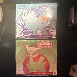 Pokemon TCG Scarlet & Violet—Temporal Forces Elite Trainer Box Lot of 2 - Image 1