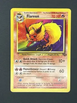 Nm Flareon Non Holo Jungle 19/64 Pokemon Card - Image 3