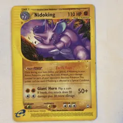 Nintendo Pokemon TCG Nidoking 24/147 Expedition Base Set Holo Rare English 2002 - Image 2