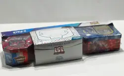 Pokemon TCG 3-Pack: Scarlet & Violet 151 Costco ETB + Paldea Legends Tins - Image 2