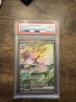 Pokemon 2024 Surging Sparks EN Milotic ex 237/191 SIR Holo PSA 10 - Image 1