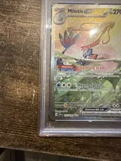 Pokemon 2024 Surging Sparks EN Milotic ex 237/191 SIR Holo PSA 10 - Image 3