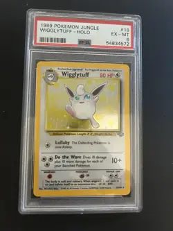 1999 Pokemon Jungle Wigglytuff Holo 16/64 PSA 6 Graded English Unlimited - Image 1
