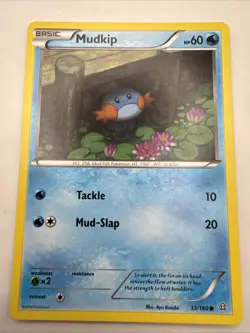 Pokemon Card Mudkip Primal Clash Common 33/160 Near Mint - Image 1