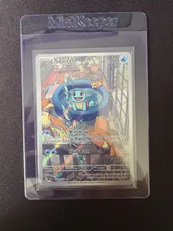 Pokemon Squirtle TCG Illustration Rare Stellar Crown Card 148/142 NM Condition - Image 1
