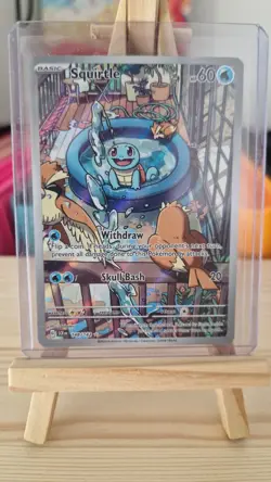 Pokemon Squirtle TCG Illustration Rare Stellar Crown Card 148/142 NM Condition - Image 1
