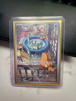 Pokemon TCG Squirtle Stellar Crown Illustration Rare Card 148/142 NM/M Condition - Image 1
