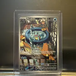 Pokemon TCG Squirtle Stellar Crown Illustration Rare Card 148/142 NM/M Condition - Image 1