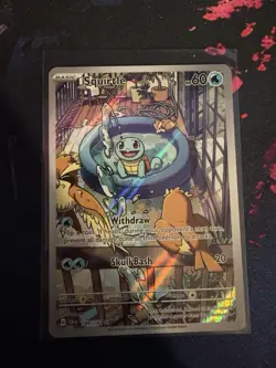 Pokemon Squirtle TCG Illustration Rare Stellar Crown Card 148/142 NM Condition - Image 1