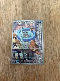 Pokemon TCG Squirtle Stellar Crown Illustration Rare Card 148/142 NM/M Condition - Image 2