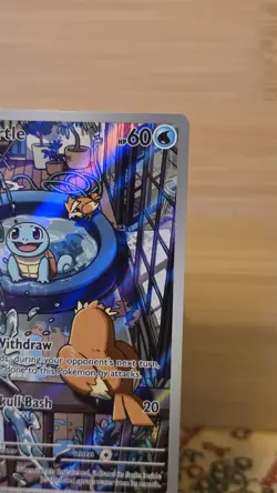 Pokemon TCG Squirtle Stellar Crown Illustration Rare Card 148/142 NM/M Condition - Image 4