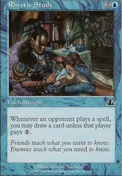 Prophecy: Rhystic Study (C) MTG Single Magic The Gathering Card - Image 1