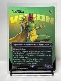 The Vision (Foil) [Borderless] Marvel Super Heroes 0379 Rare MTG - Image 1