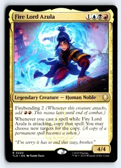 Fire Lord Azula 220 Rare Avatar: The Last Airbender Magic: The Gathering NM - Image 1