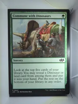 Commune with Dinosaurs - C647 - MTG - Foundations Jumpstart (J25) - Image 1
