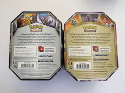 Lot 5 Empty Pokemon Metal Collectors Card Tins Boxes - Image 3