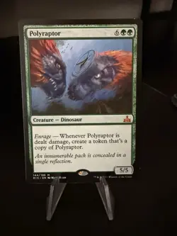 MTG, Polyraptor, Rivals of Ixalan, Regular Mythic, #144/196, NM - Image 1