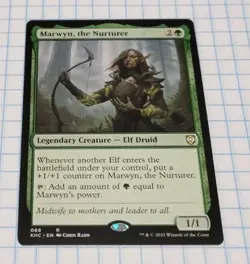 Marwyn, the Nurturer - Commander: Kaldheim 68 MTG R - Image 1